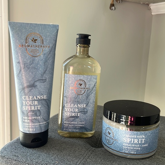 Bath & Body Works Bath & Body 3pc Cleanse Your Spirit Eucalyptus